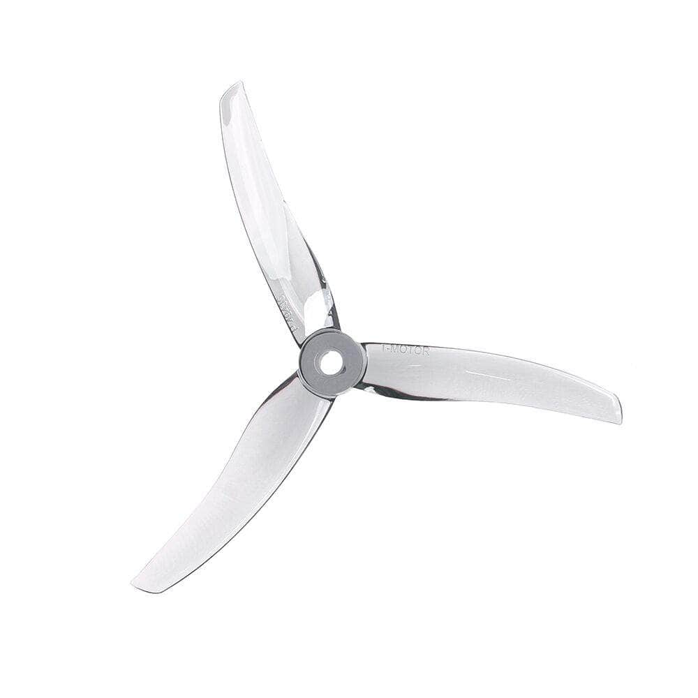 T-Motor Pacer P49436 Tri-Blade 5" Prop 4 Pack - Choose Color — Clear Gray