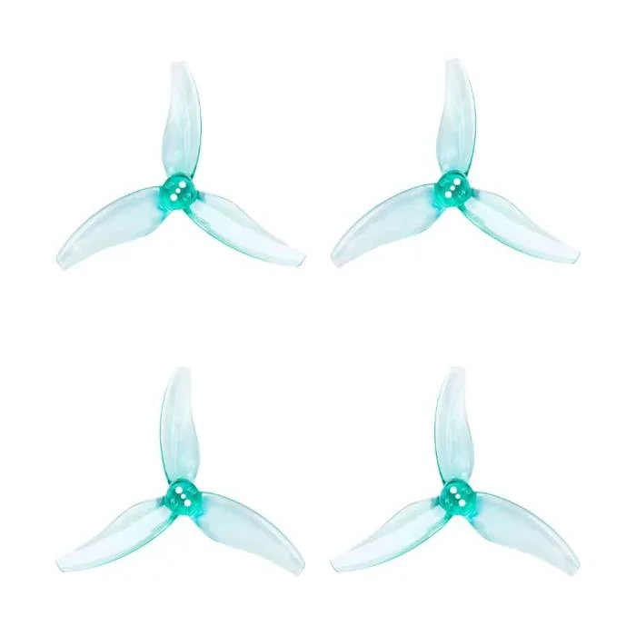 Gemfan Hurricane 3630 3-Blade Propeller (Set of 4) -1.5mm — Clear Green