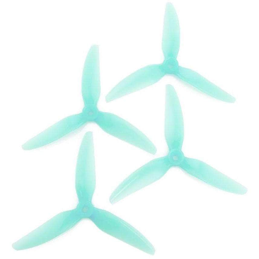 HQ Prop 5x4.5x3 V1S Tri-Blade 5" Prop 4 Pack - Choose Your Color — Blue