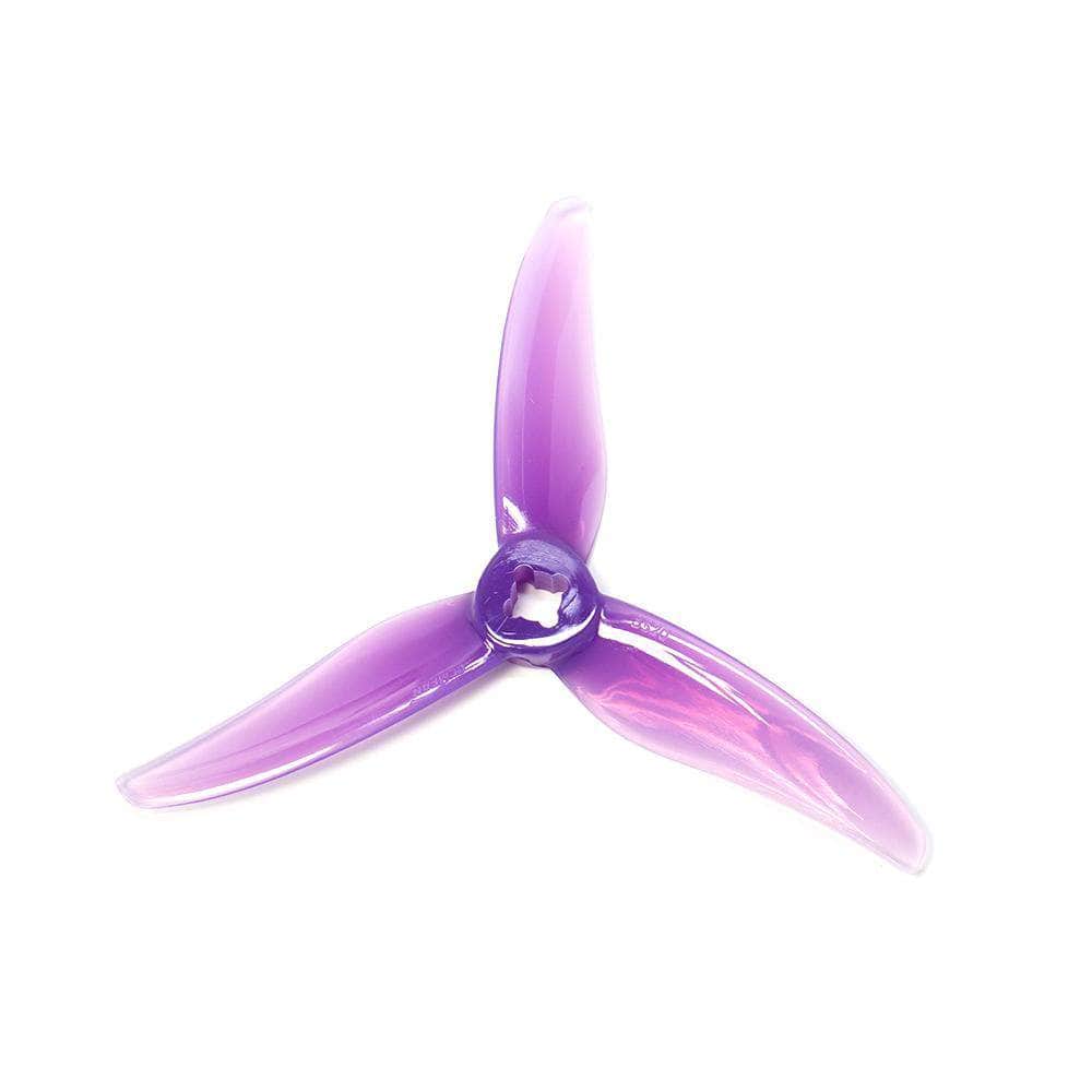 Gemfan Hurricane 3520 Durable Tri-Blade 3.5" Prop 4 Pack - Choose Your Color — Purple