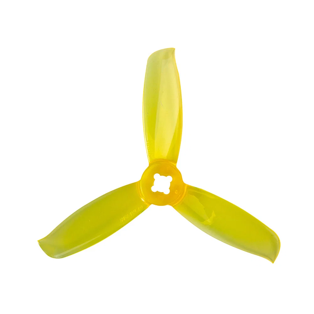 Gemfan Windancer 3028 3-blade Propeller Compatible 5mm/1.5mm Mounting Hole — Clear Yellow
