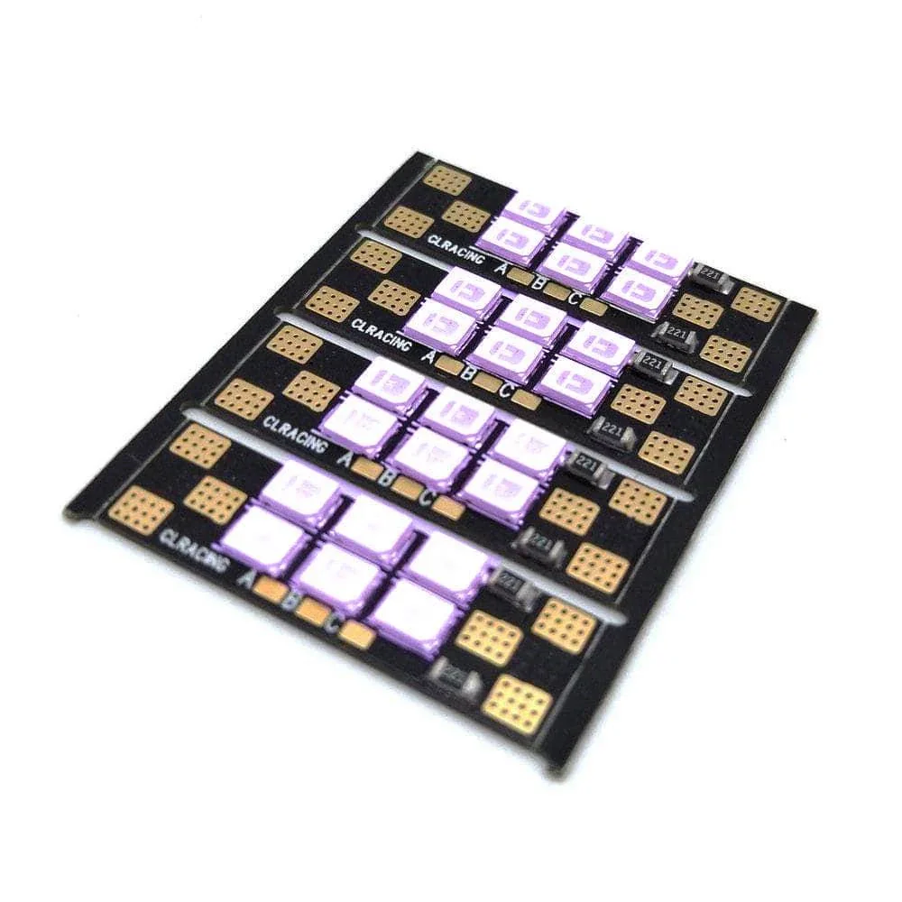 CLRacing Race LED/PCB Wire 4 Pack - Choose Your Color and Size — Purple / 25mm