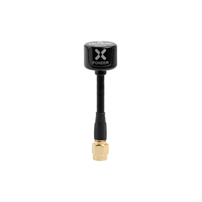 Foxeer 5.8G Lollipop 4 2.6dBi Omni Antenna 2pcs - SMA 60mm RHCP (Choose Color) — Black