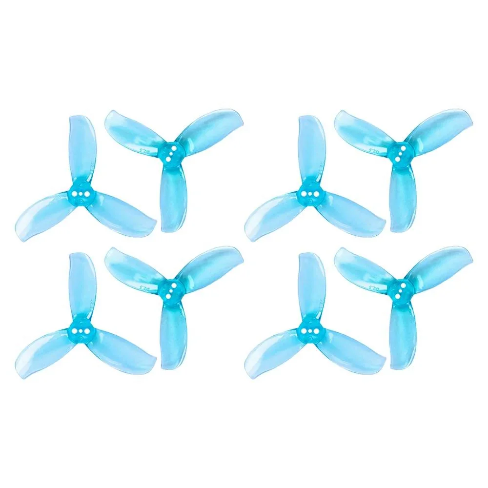 Gemfan D2.5 Ducted 3-Blade Propeller (Set of 8) - 1.5mm — Clear Blue