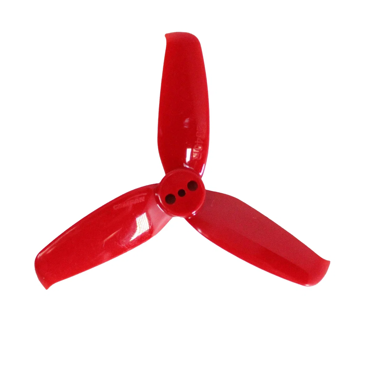Gemfan Flash 2540 Tri-Blade 2.5" Prop (1.5mm Shaft) 8 Pack - Choose Your Color — Red