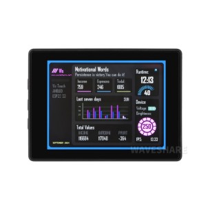 Płytka rozwojowa ESP32-S3 z dotykowym ekranem AMOLED 2.41″ 600x450 + obudowa - Waveshare 30589