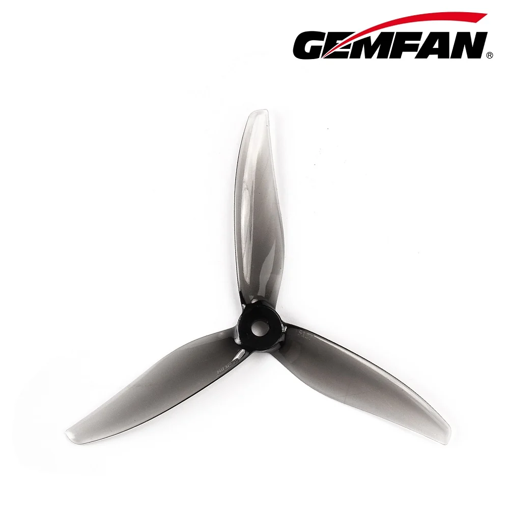 Gemfan Hurricane 5127-3 Tri-Blade 5 inch Ultralite Racing Prop - Choose Color — Clear Gray