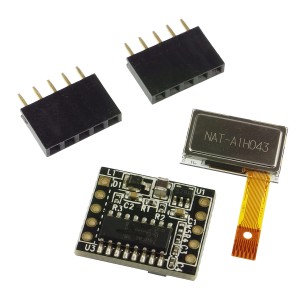 Moduł z czarno-białym wyświetlaczem OLED 0,5" 60x32 dla Arduino Micro