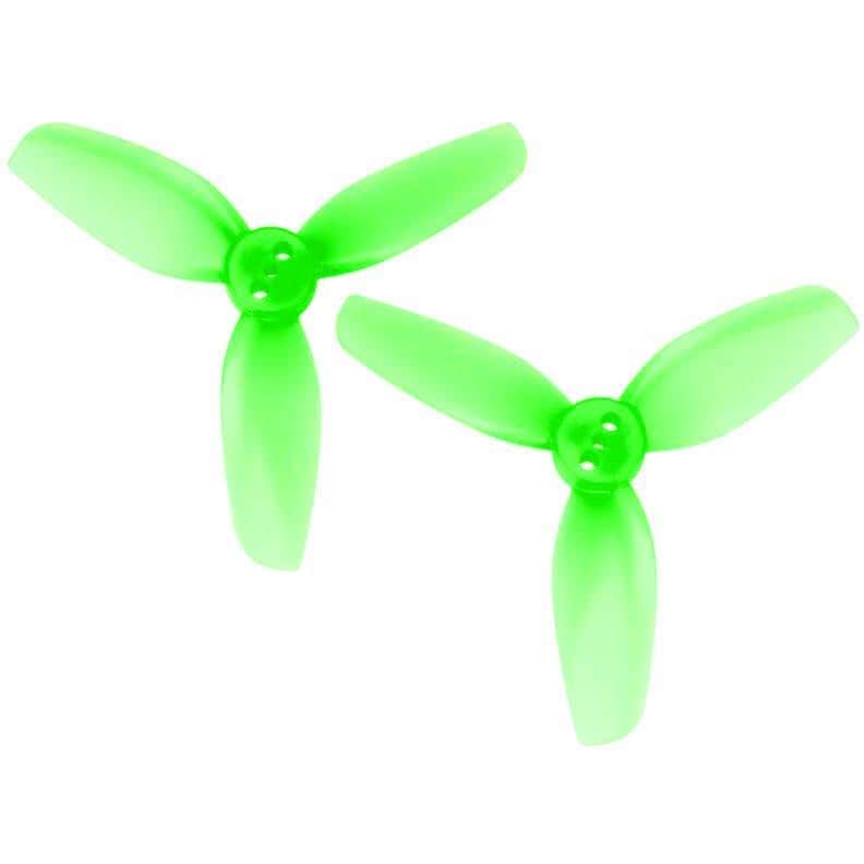 HQ Prop 2.5x2.5x3 Tri-Blade 2.5" Prop 4 Pack - Choose Your Color — Green