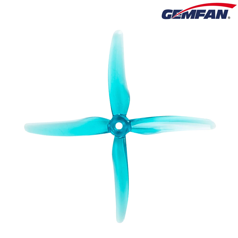 GEMFAN 51455X4 HURRICANE X DURABLE (4PCS) — CLEAR BLUE