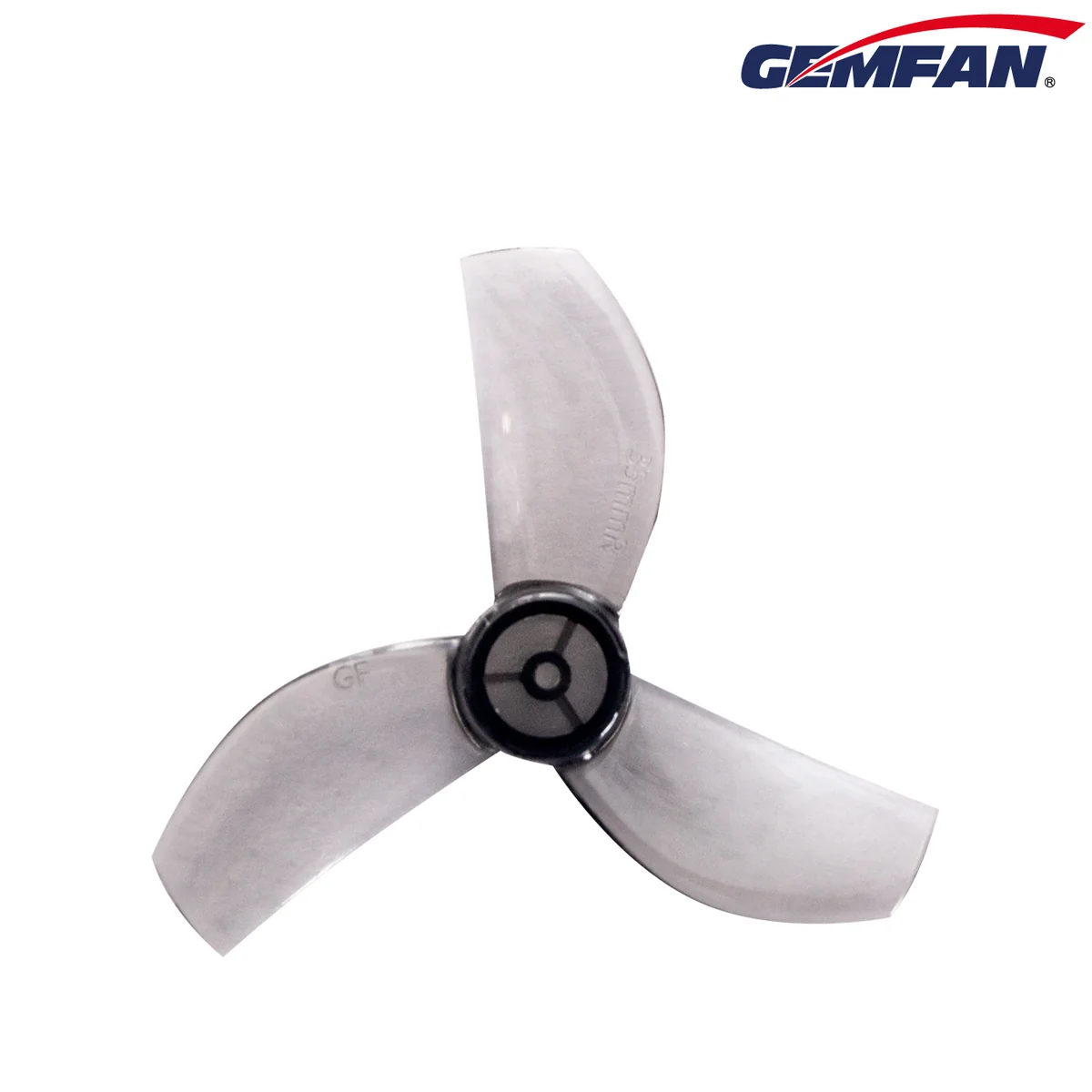Gemfan 35mm Durable Tri-Blade Propellers 1mm Shaft (4CW+4CCW) - Choose Your Color — Grey
