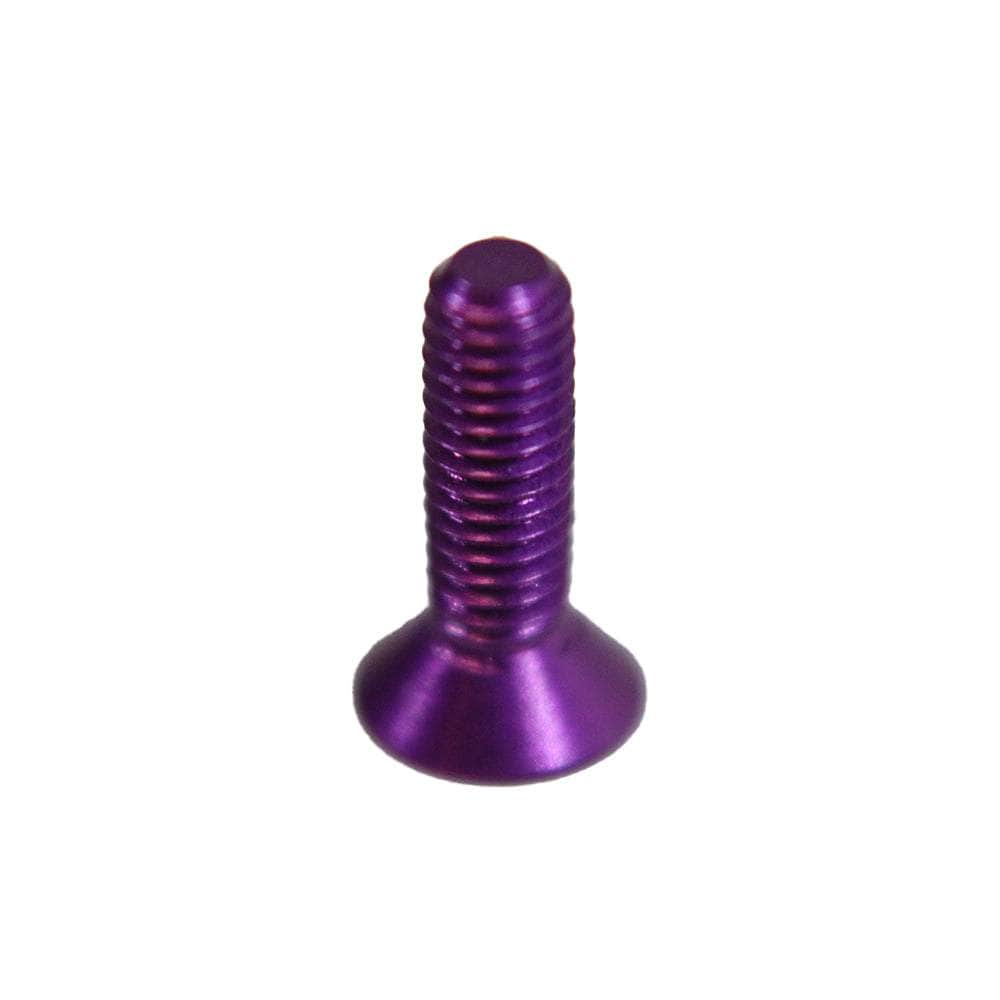 M3 7075 Aluminum Counter Sunk Hex Screw (20PCS) - Choose Your Color & Size — Purple / 10mm