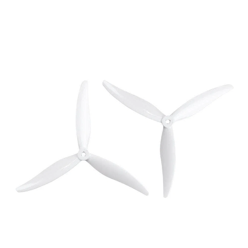 Gemfan Cinelifter 7035 7x3.5x3 Tri-Blade 7" Prop 4 Pack - Choose Your Color — White