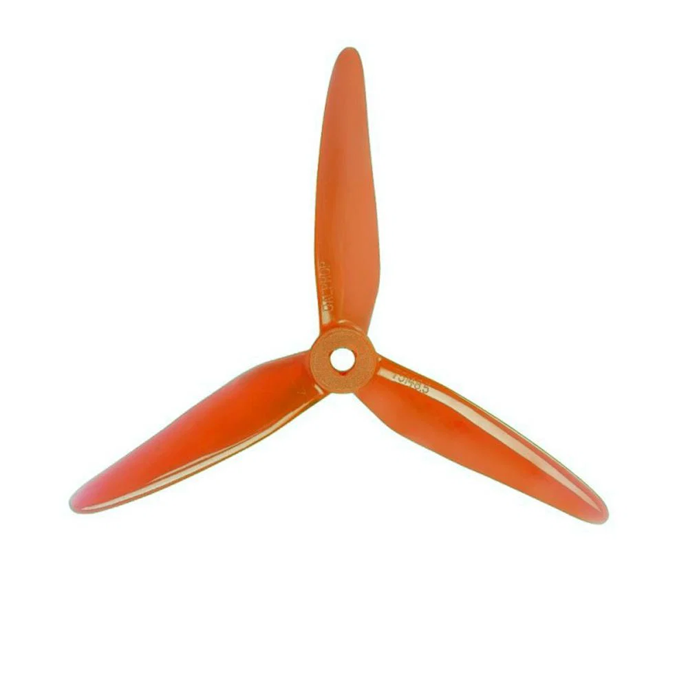 DAL SpitFire T5148.5 Tri-Blade 5" Props (2CW+2CCW) - Choose Color — Orange