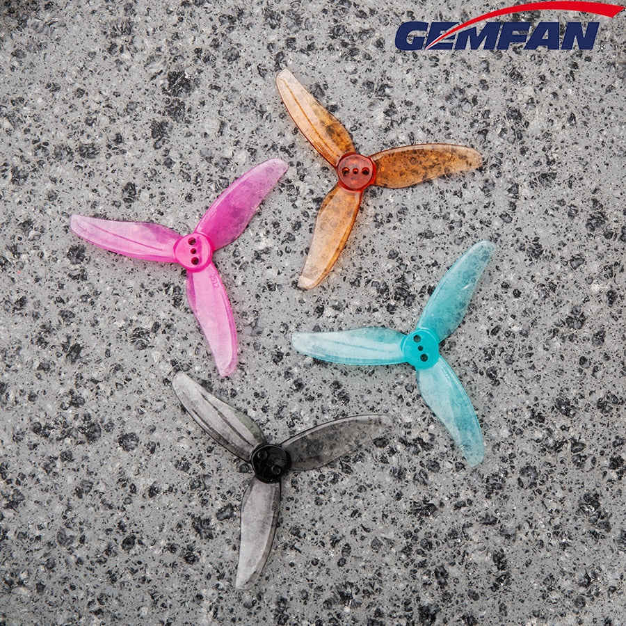Gemfan 2512 2.5Inch 3-Blade 1.5mm Hole Propeller - 4CW+4CCW — Pink