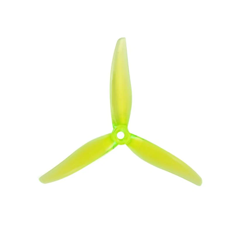 Gemfan Hurricane MCK Edition ReV3 51366-3 Durable Tri-Blade 5" Prop - 2CW+2CCW - Choose Color — Radioactive Yellow