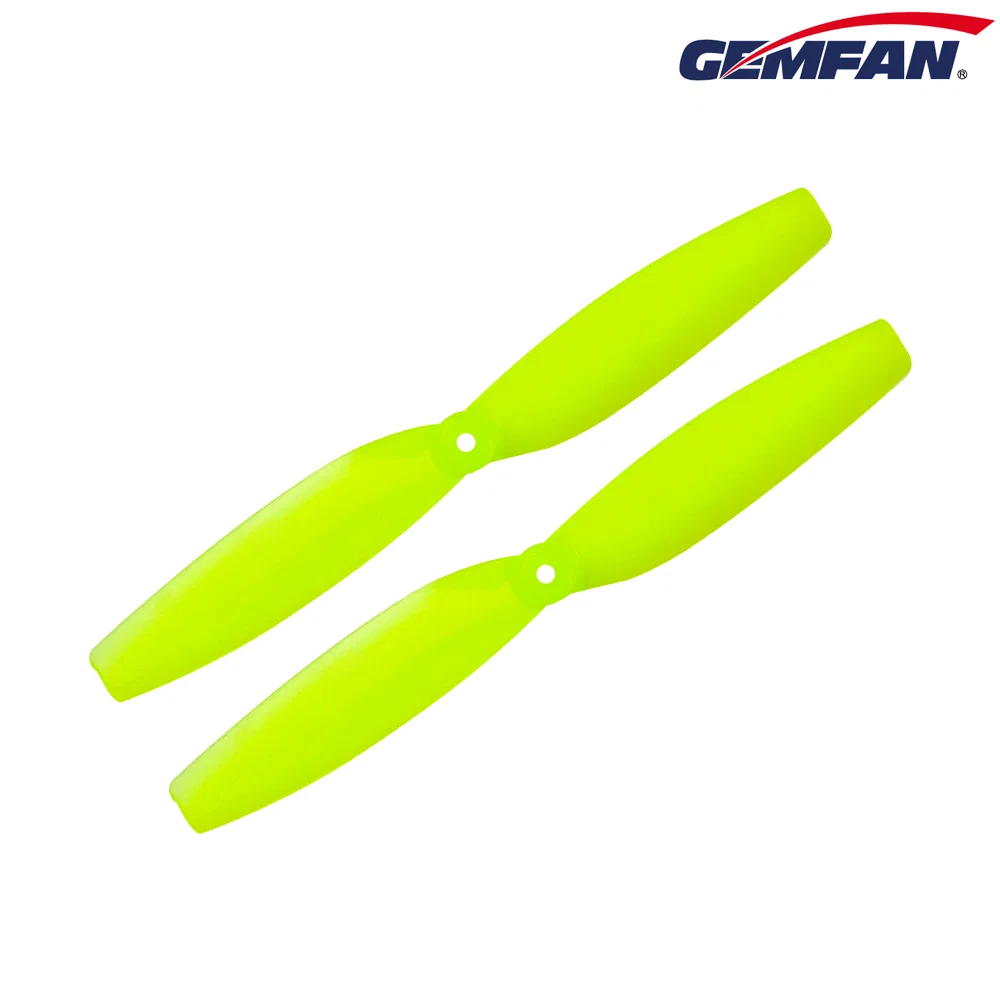 GEMFAN 65MM PROP WITH 1.5MM HUB (CHOOSE COLOR) — YELLOW