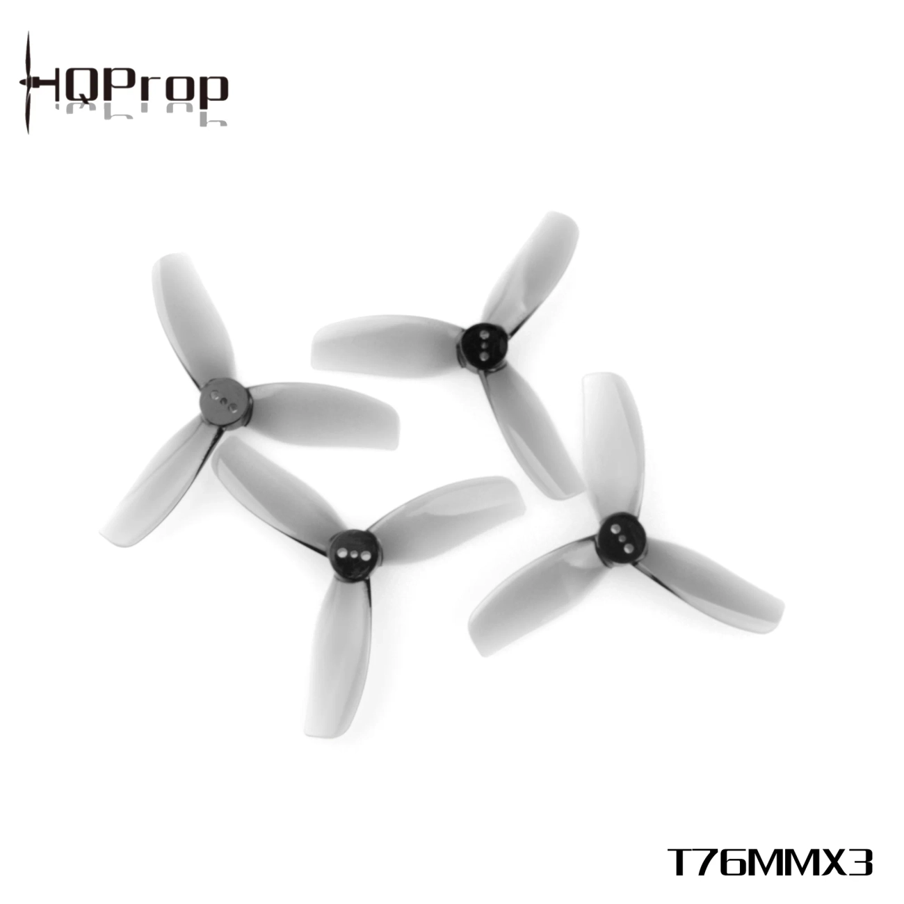 Śmigła HQProp T76MMX3 dla Cinewhoop (2CW+2CCW) - szare