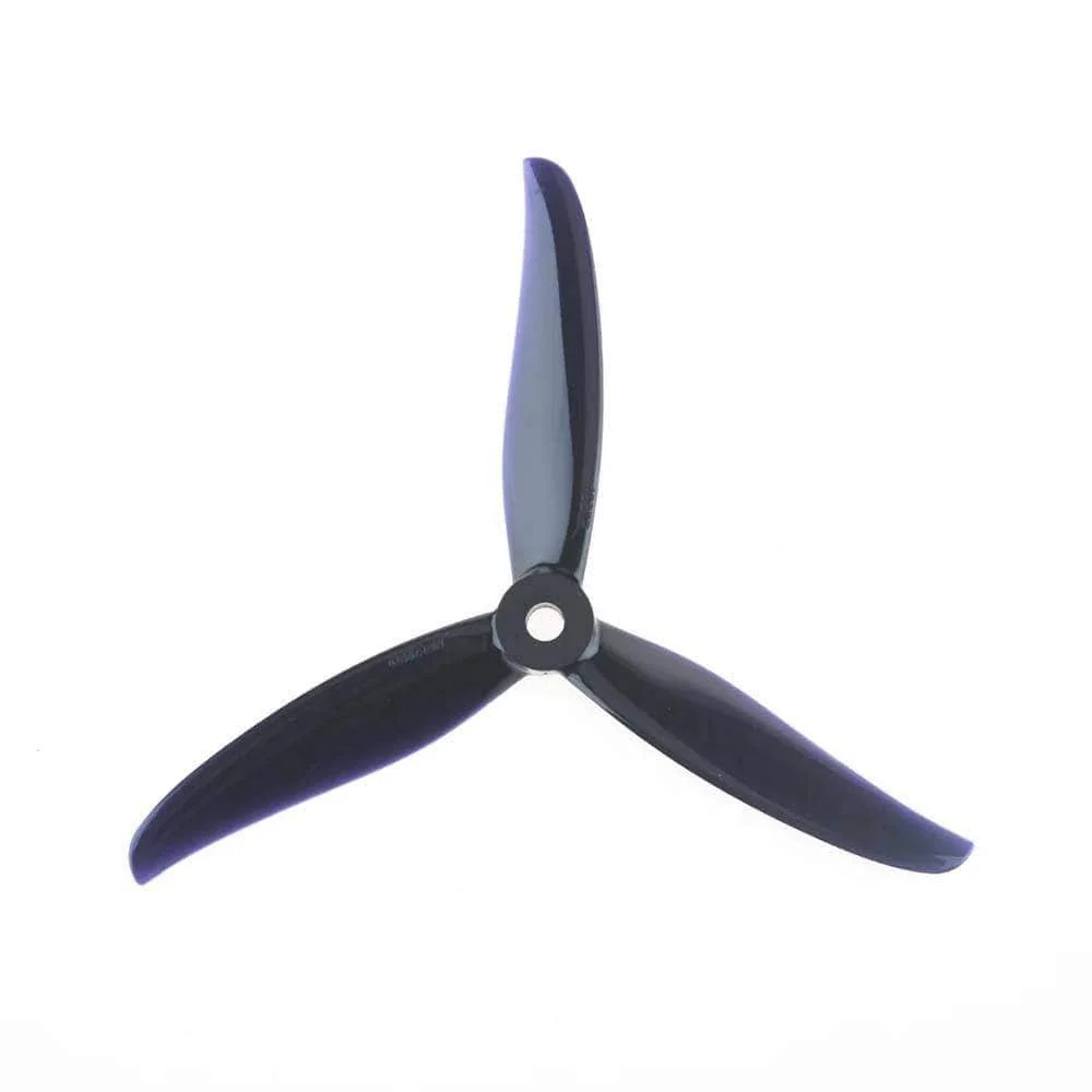 Gemfan Hurricane 4937 Tri-Blade 5" Prop 4 Pack - Choose Color — Black