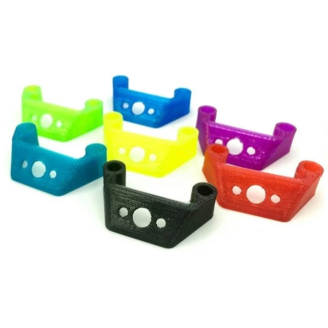 TPU SMA Antenna mount for 27mm spaced frames Without RX antenna tube holes — Pyro Orange