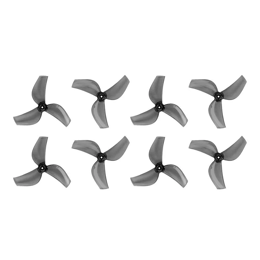 Gemfan 35MMS 3-Blade Propeller (Set of 8) - 1.5mm - Clear Black