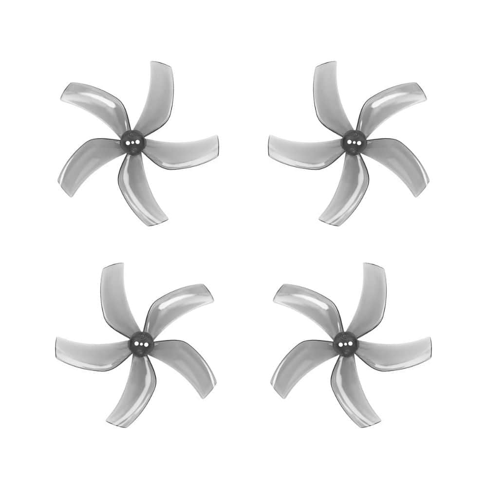 Gemfan D90S 90mm 3.5" Ducted 5-Blade Propeller (Set of 4) - 1.5mm Shaft — Clear Gray