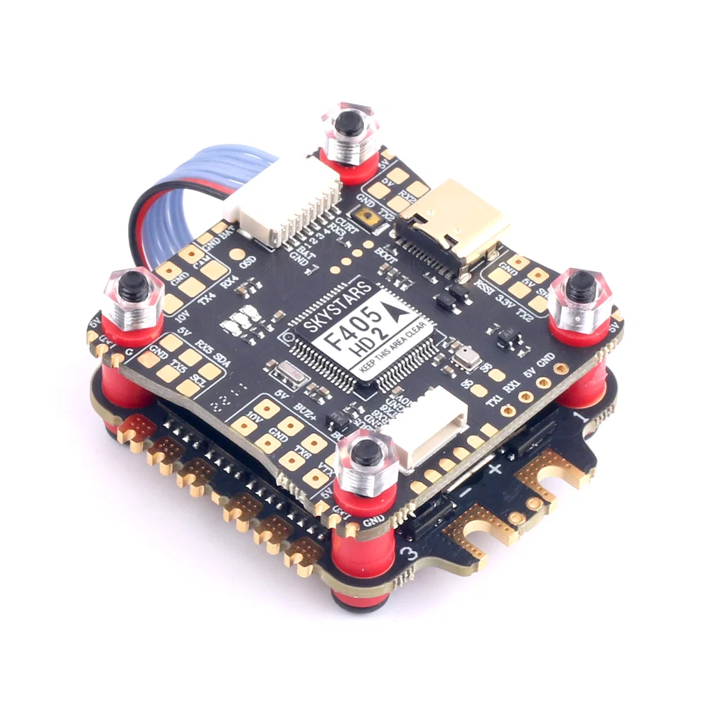 Skystars F405 HD2 Flight Controller and 45A Blheli-S 3-6S ESC FlyStack - 30x30mm