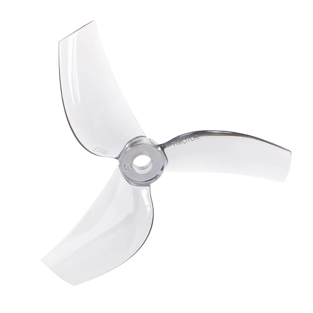 T-Motor T76S 3 Inch 5MM Mounting FPV Drone Propeller - Tri-Blade — Crystal Grey
