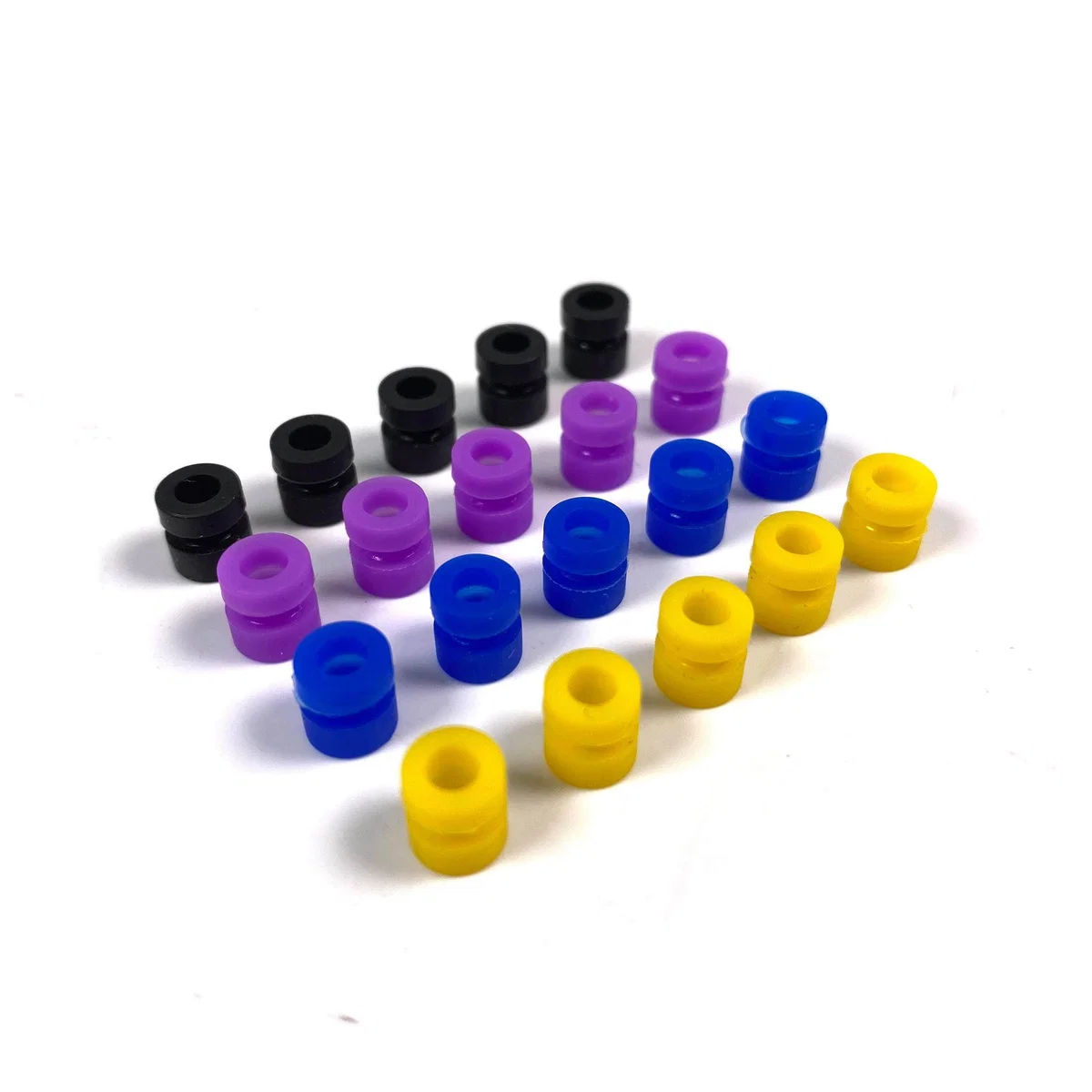 NewBeeDrone M3 Grommet for Flight Controller Vibration Dampeners (5 Pack) — Yellow / Short