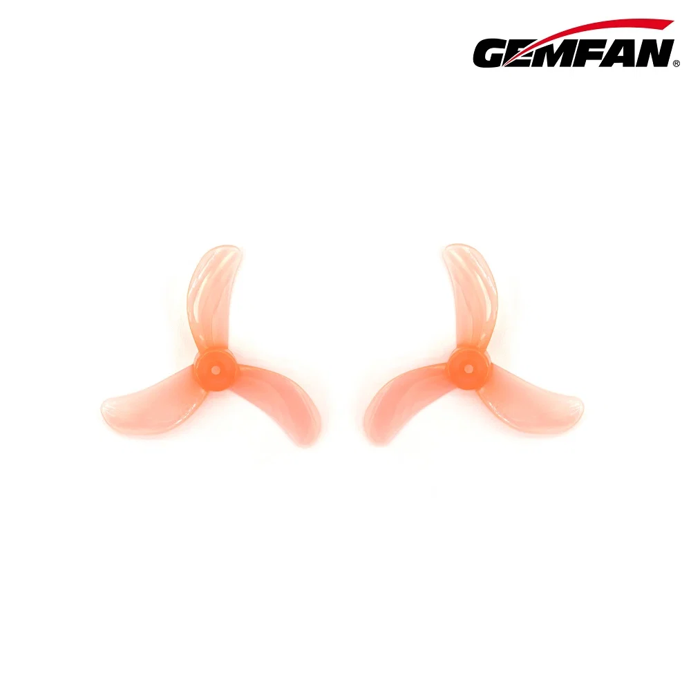 Gemfan 1608-3 40mm Tri-Blade 1.5mm Shaft Propellers - (4CW+4CCW) - Choose Color — Macho Pink