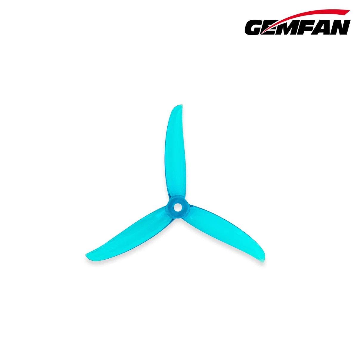 Gemfan VannyStyle 5136 Tri-Blade 5.1" Propeller - Choose Color — Translucent Blue