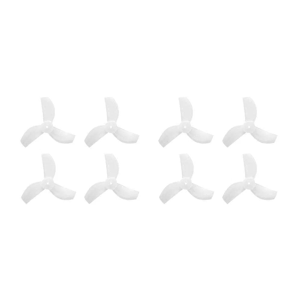 Gemfan 35mm-3 Tri-Blade Micro/Whoop Prop 8 Pack (1mm Shaft) - Choose Your Color — Milk White