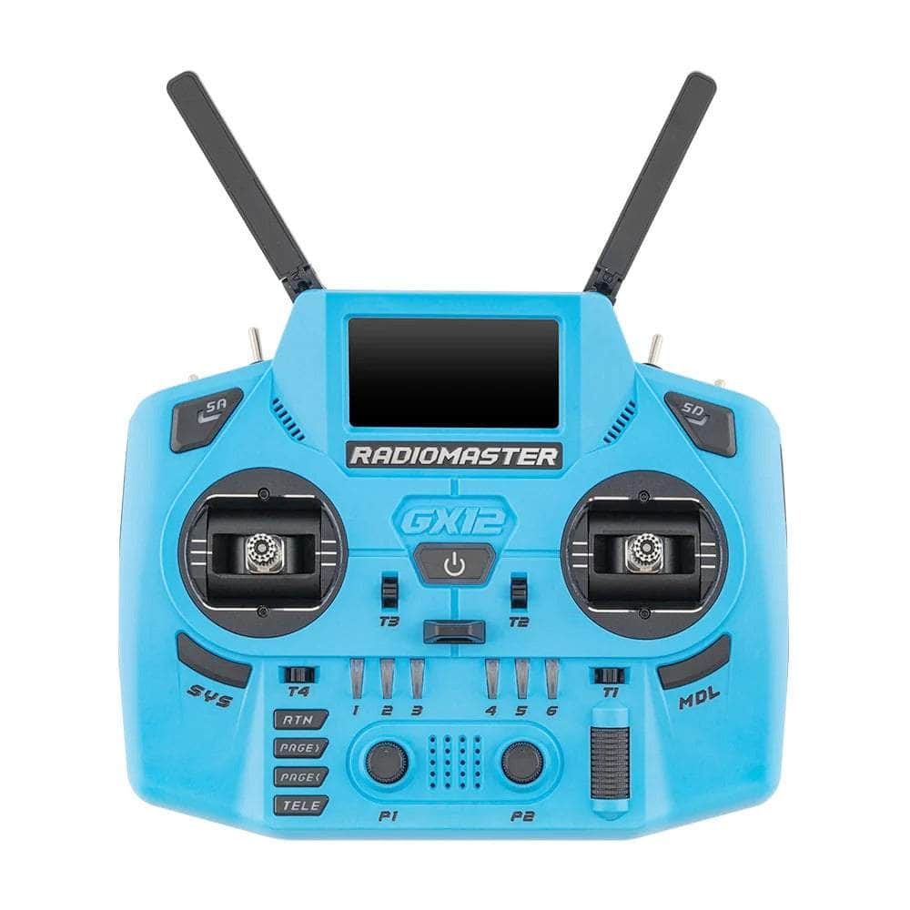 RadioMaster GX12 Dual-Band Crush Radio Controller - ELRS 2.4GHz M2 - Multi Color — Blue