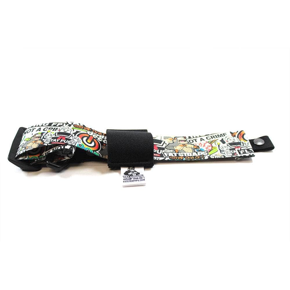 FatStraps 2" FPV Goggle Strap for Fatshark, Walksnail or DJI - Choose Your Style — HD Thin (Snap Loop) / Sticker Bomb