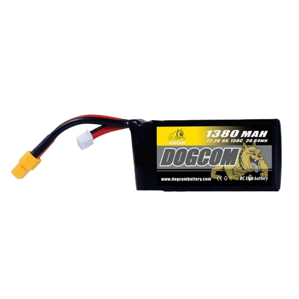 DOGCOM 1380mAh 6S 22.2V 150C LiPo Battery - XT60