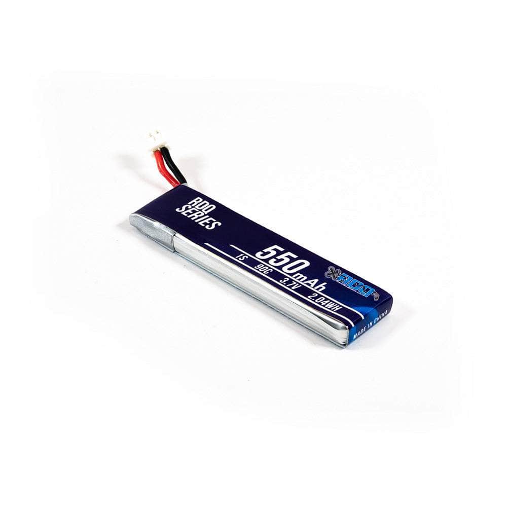 RDQ Series 3.7V 1S 550mAh 90C LiPo Whoop/Micro Battery w/ Cabled Connector - Choose Version — PH2.0