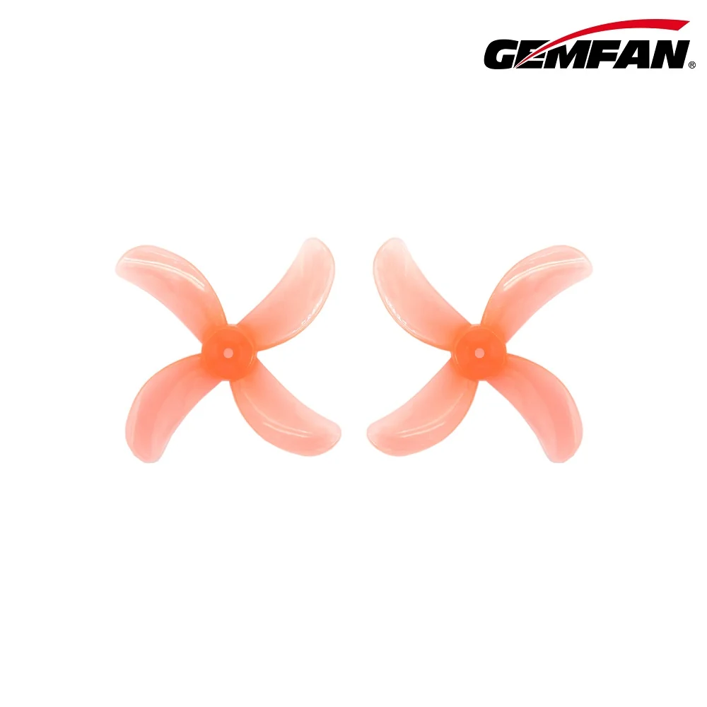Gemfan 1609-4 40mm Quad-Blade 1.5mm Shaft Propellers - (4CW+4CCW) - Choose Color — Macho Pink