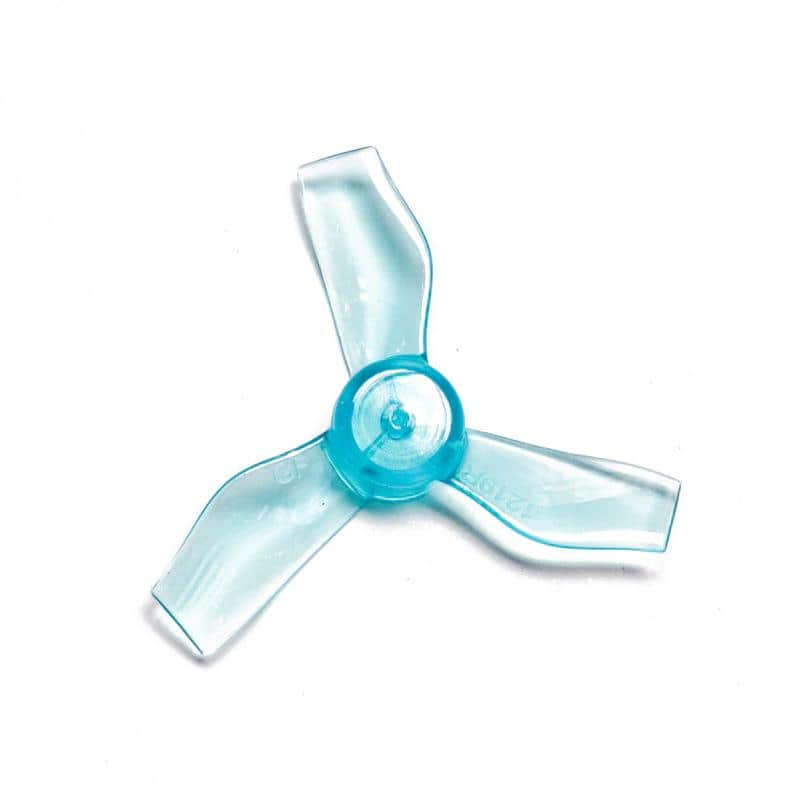 Gemfan 1219-3 Durable Tri-Blade 31mm Micro/Whoop Prop 8 Pack (1mm Shaft) - Choose Your Color — Clear Blue