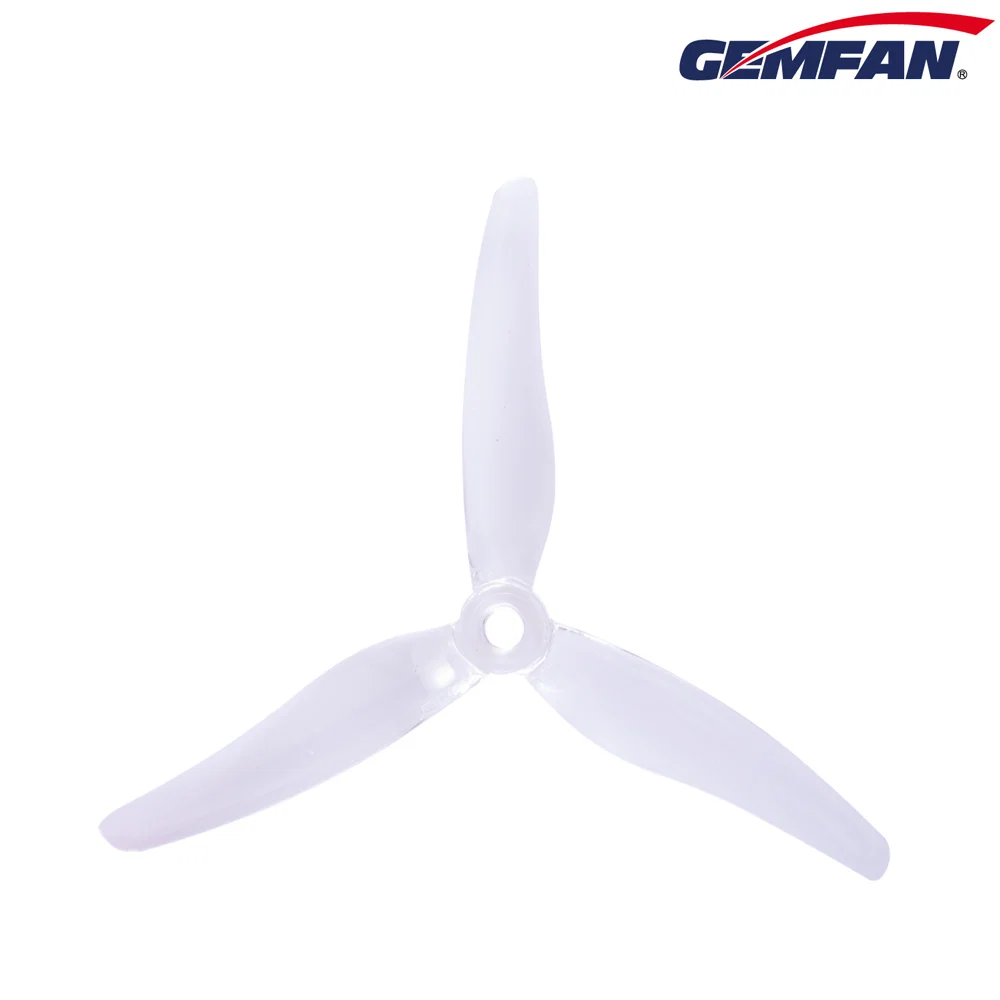 Gemfan Hurricane 51433-3 Tri-prop (2CW-2CCW) - Choose Color — CLEAR