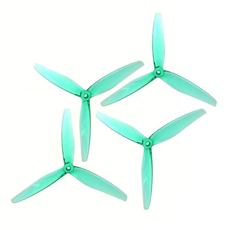 Gemfan Hurricane 6045 Durable Tri-Blade 6″ Prop 4 Pack – Choose Your Color — Clear Green