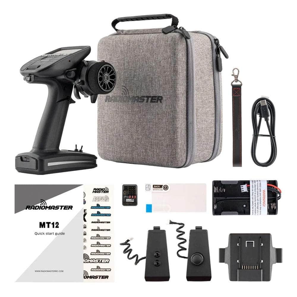 RadioMaster MT12 Surface Radio EdgeTX RC Transmitter w/ PWM Receiver - Choose Version — ELRS 2.4GHz