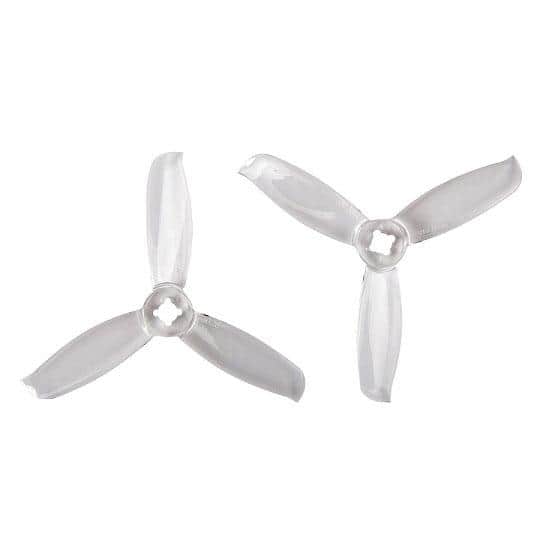 Gemfan WinDancer 3028 Tri-Blade 3" Prop 4 Pack (5mm/1.5mm Mounting) - Choose Your Color — Clear