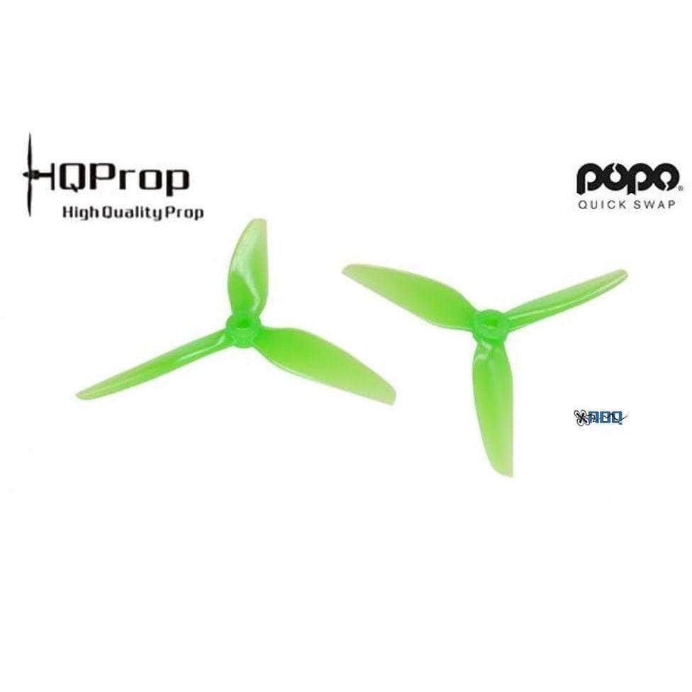 HQ Prop 5.1x4.1x3 POPO Compatible Tri-Blade 5" Prop 4 Pack - Choose Your Color — Light Green