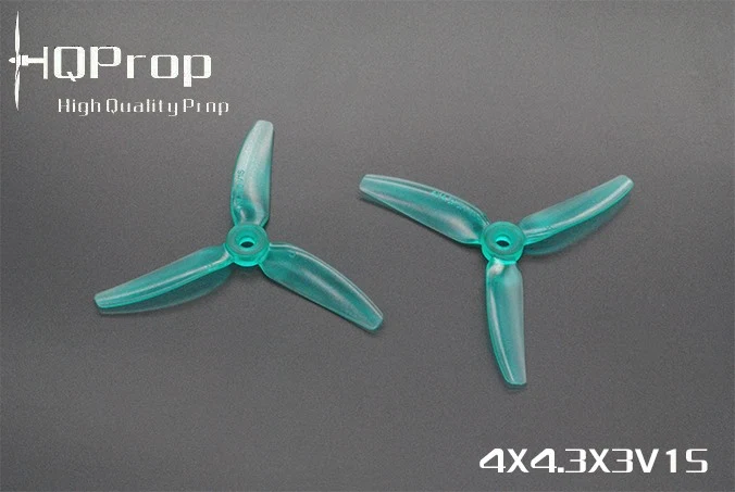 HQ Prop 4x4.3x3 V1S (2CW+2CCW) PC **Choose Color** — Light Teal (Light Turquoize)