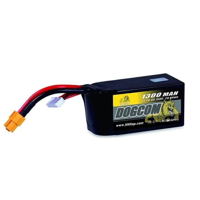 DogCom 22.2V 6S 1300mAh 150C LiPo Battery - XT60