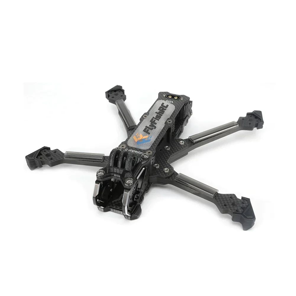 FlyfishRC Volador II VD5 O4 Deadcat FPV Long Range T700 Frame Kit - Choose Color — Black TPU