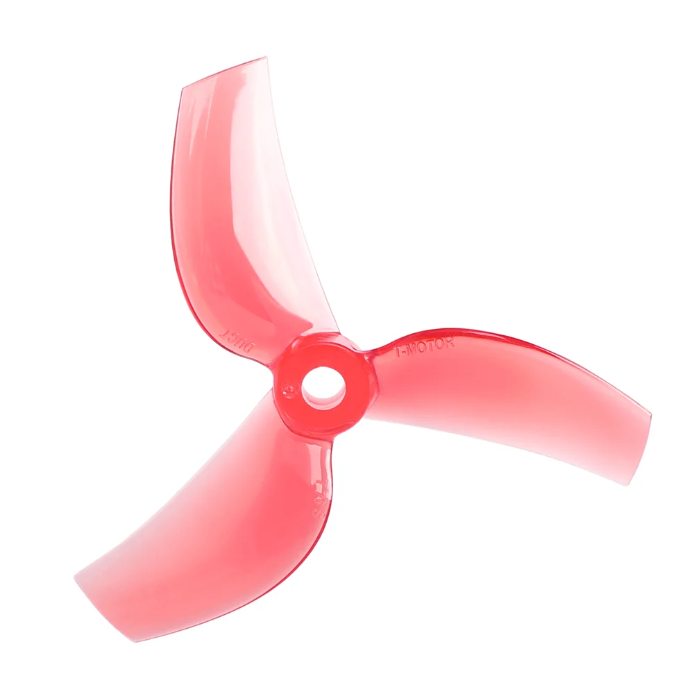 T-Motor T76S 3 Inch 5MM Mounting FPV Drone Propeller - Tri-Blade — Crystal Red