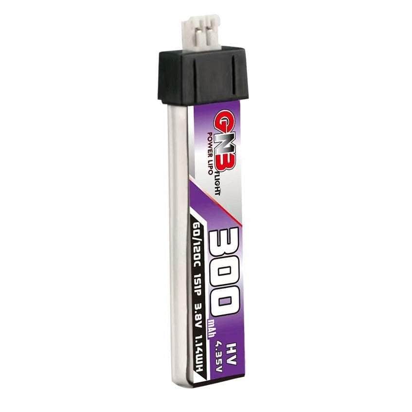 Gaoneng GNB 3.8V 1S 300mAh 60C LiHV Whoop/Micro Battery w/ Plastic Head - PH2.0