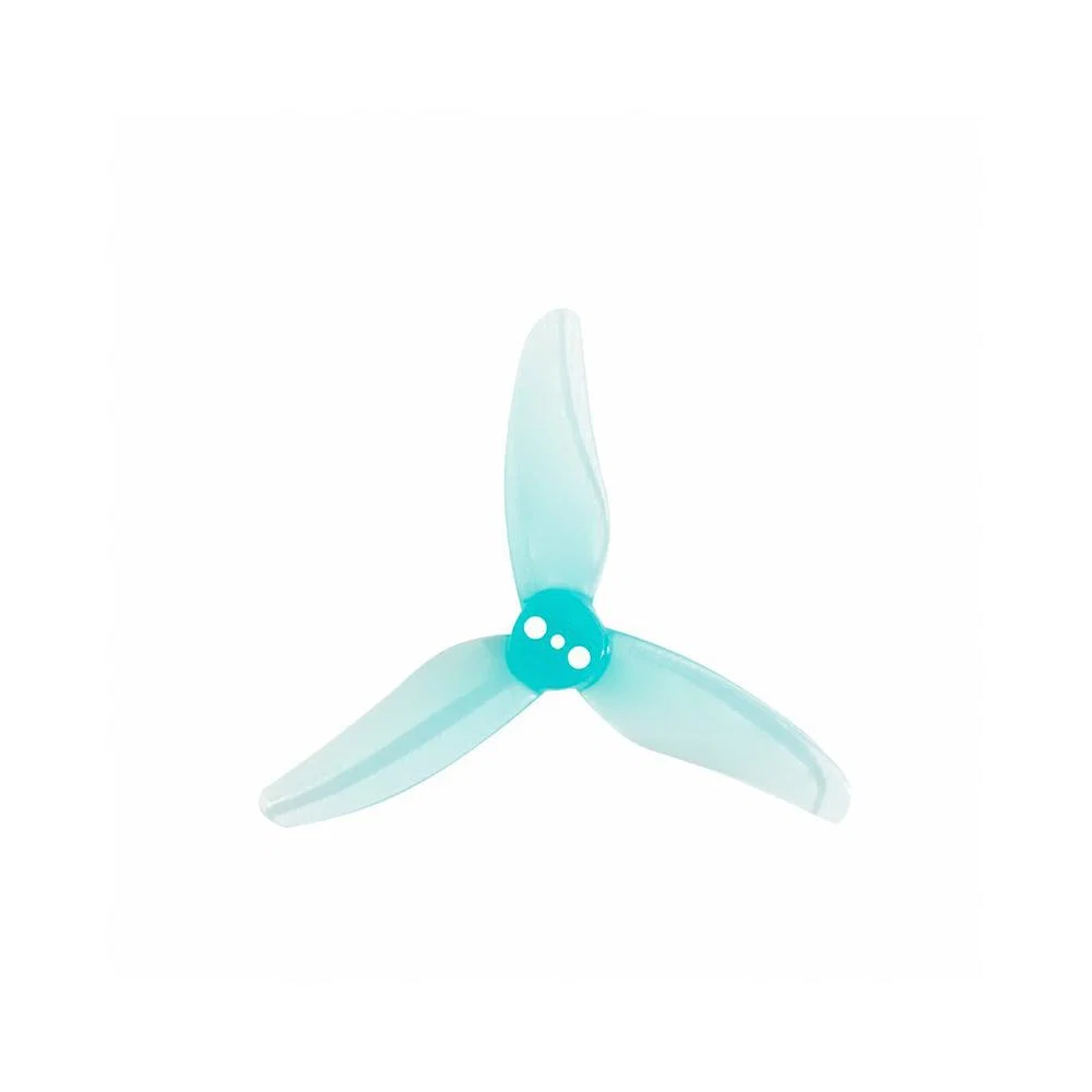 Gemfan Hurricane 2512 Tri-Blade 2.5" Prop 8 Pack - Choose Your Color — Blue
