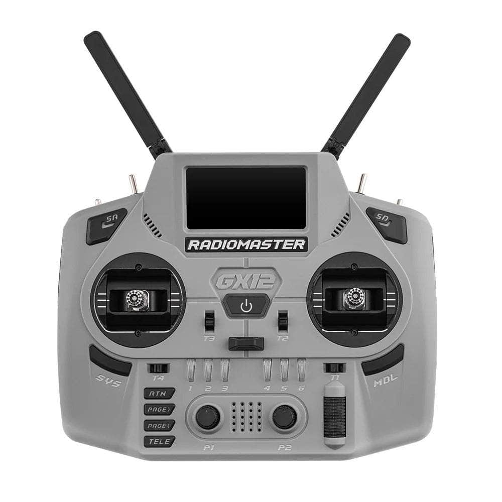 RadioMaster GX12 Dual-Band Crush Radio Controller - ELRS 2.4GHz M2 - Multi Color — Gray